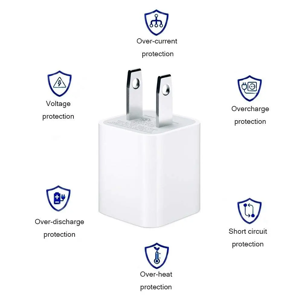 10 шт MFi Сертифицированный телефон зарядное устройство USB настенный адаптер Блок