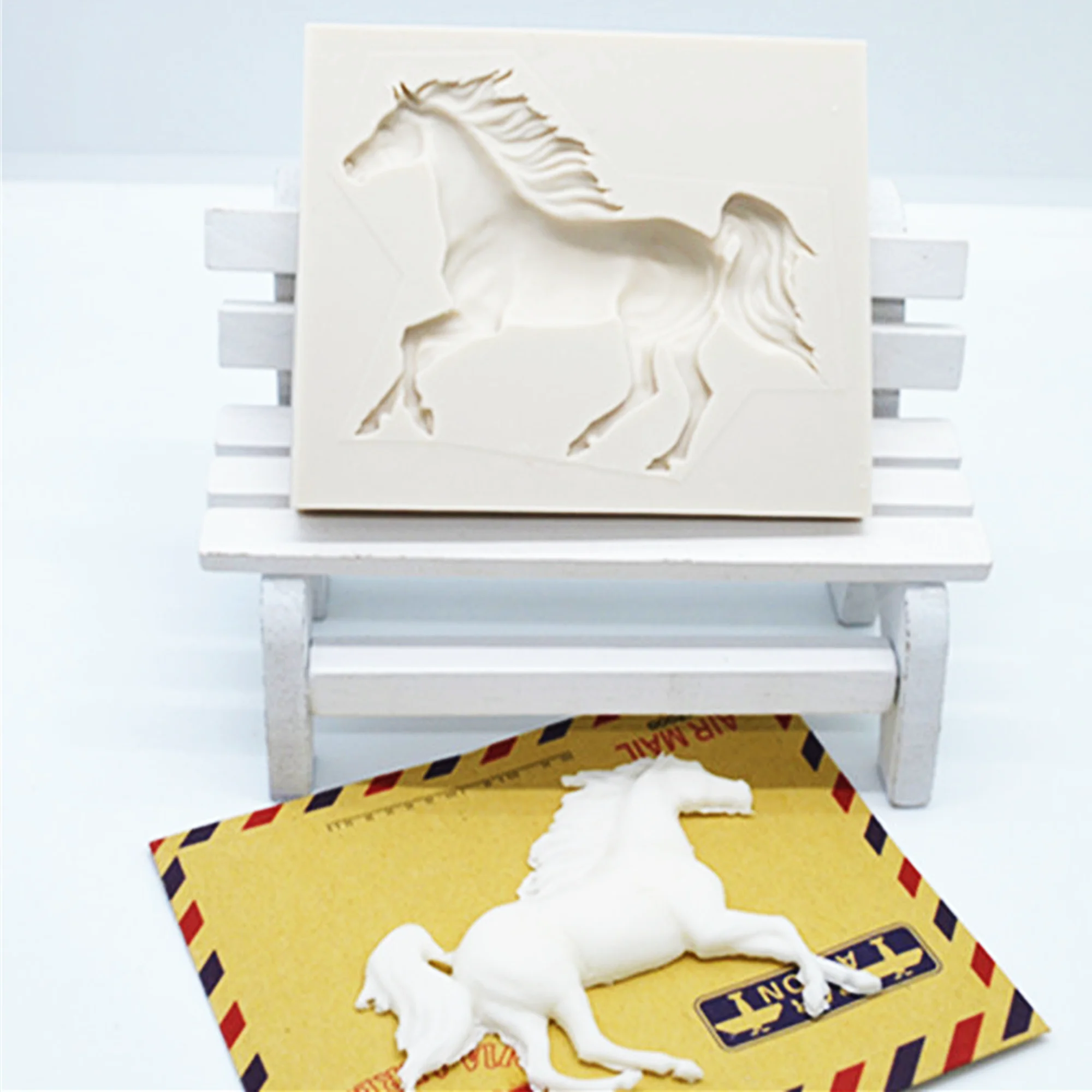 Luyou 1 шт. 3D силиконовые формы лошадь смолы шоколада Fondant (сахарная) для сахара