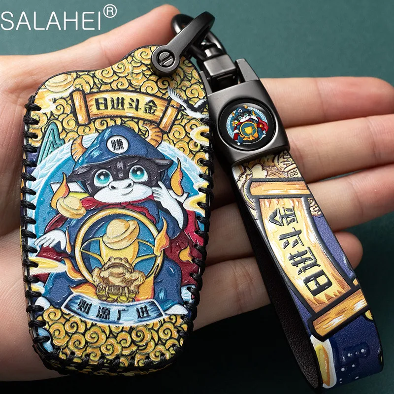 

Кожаный чехол для автомобильного ключа чехол для автомобиля для Toyota Hilux Fortuner Land Cruiser Camry Coralla Crown RAV4 Highland аксессуары чехол