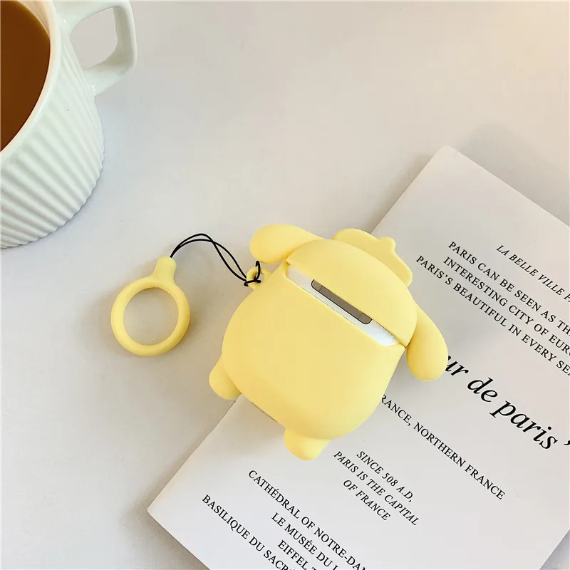 Чехол для AirPods с милым мультяшным аниме защитный чехол беспроводных наушников Air