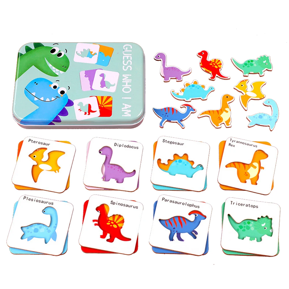 

Animal Fruit Vegetable Cards Memory Matching Jigsaw Puzzles Children kids educational toys for children gift
