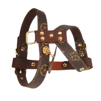 luxury dog collar leash set harness designer small and medium sized dog pet collar pug chihuahua adjustable dog collar set