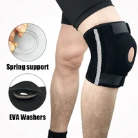 1pair uniform code sports knee protection with two spring support and eva washers protect kneecap make it safer to work out
