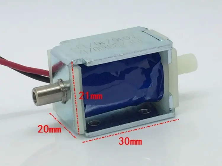 12 В постоянного тока небольшой Электрический электромагнитный клапан N/O