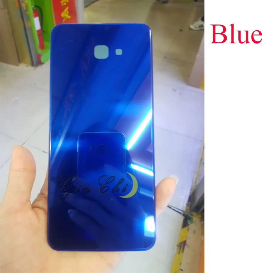Оригинальная Крышка батарейного отсека для Samsung J4 plus задняя крышка 2018 запасные