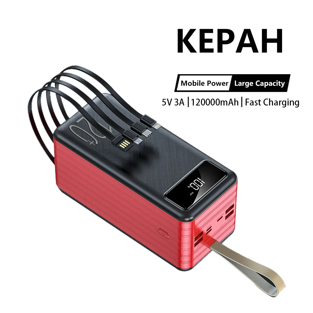 Внешний аккумулятор KEPAH 20 Вт, 5 В, 3 А, 120000 мАч аккумулятор accesstyle внешний аккумулятор accesstyle arsenic ii 20pqd