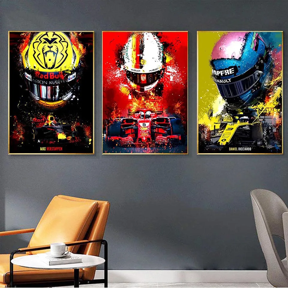 

Алмазная вышивка Formula Racer World Champion, набор из 3 предметов, алмазная живопись «сделай сам», вышивка крестиком 5d, квадратная и круглая вышивка R165