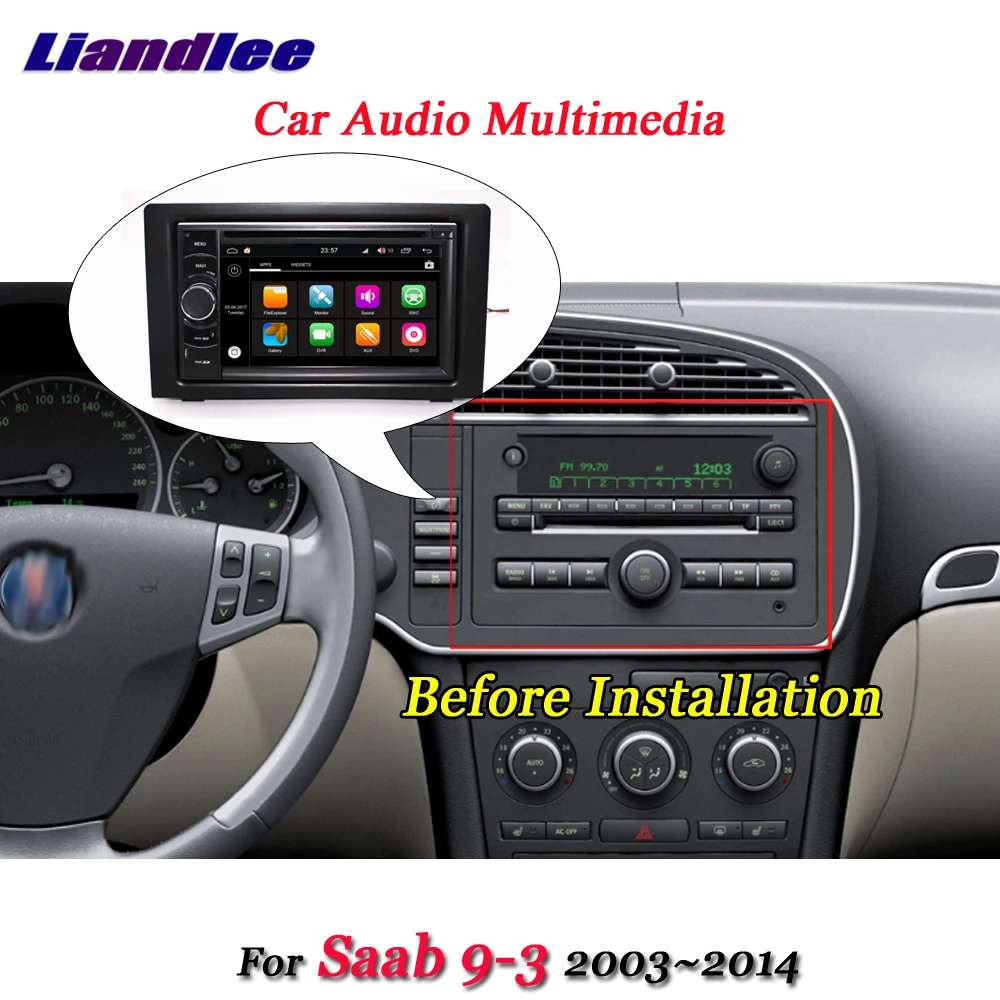 Автомобильная Мультимедийная система Android 8 0 для Saab 9 3 2002 2014 радио DVD