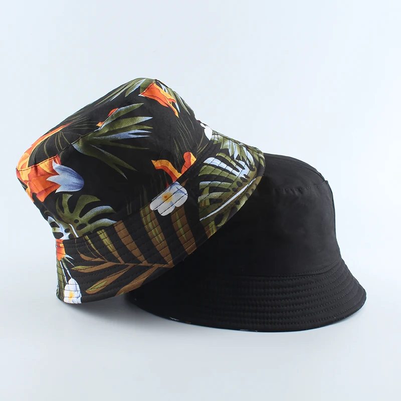 

Women Men Bucket Hat Love nature Birds Tree Print Bucket Cap Hip Hop Street Bob Hat Reversible Sun Hats