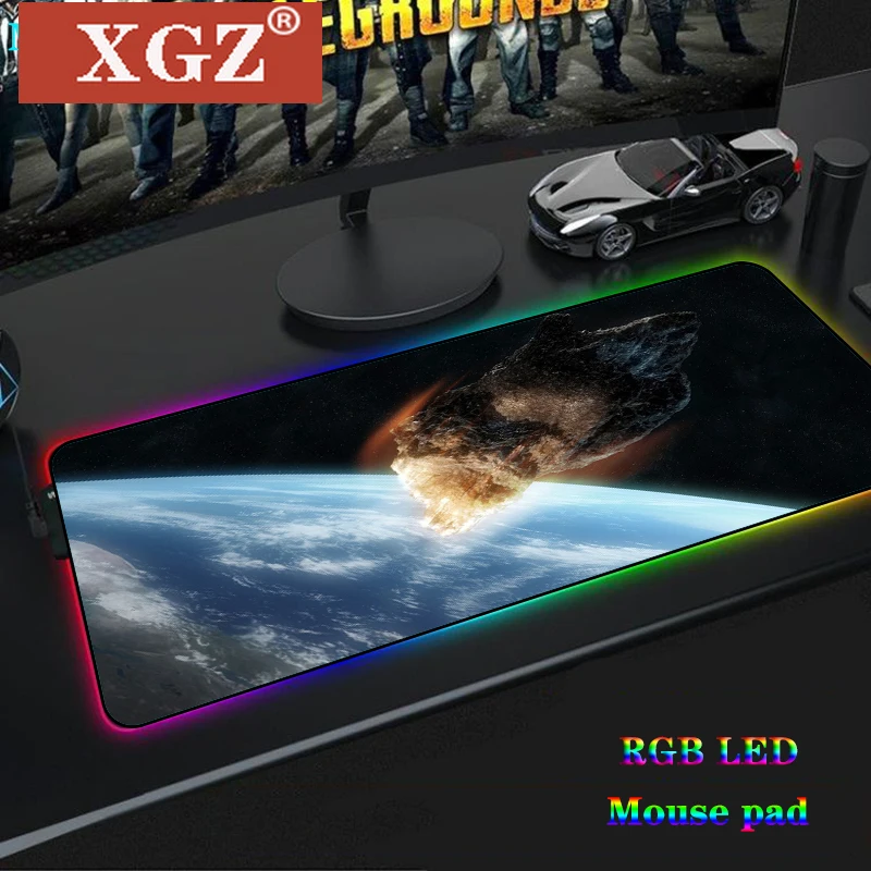 XGZ компьютерный игровой плеер Мышь большой RGB карта мира настольная лампа