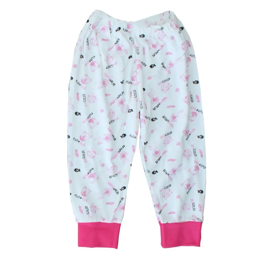 

Animal Pattern Fuchsia White 2-up Pajamas set