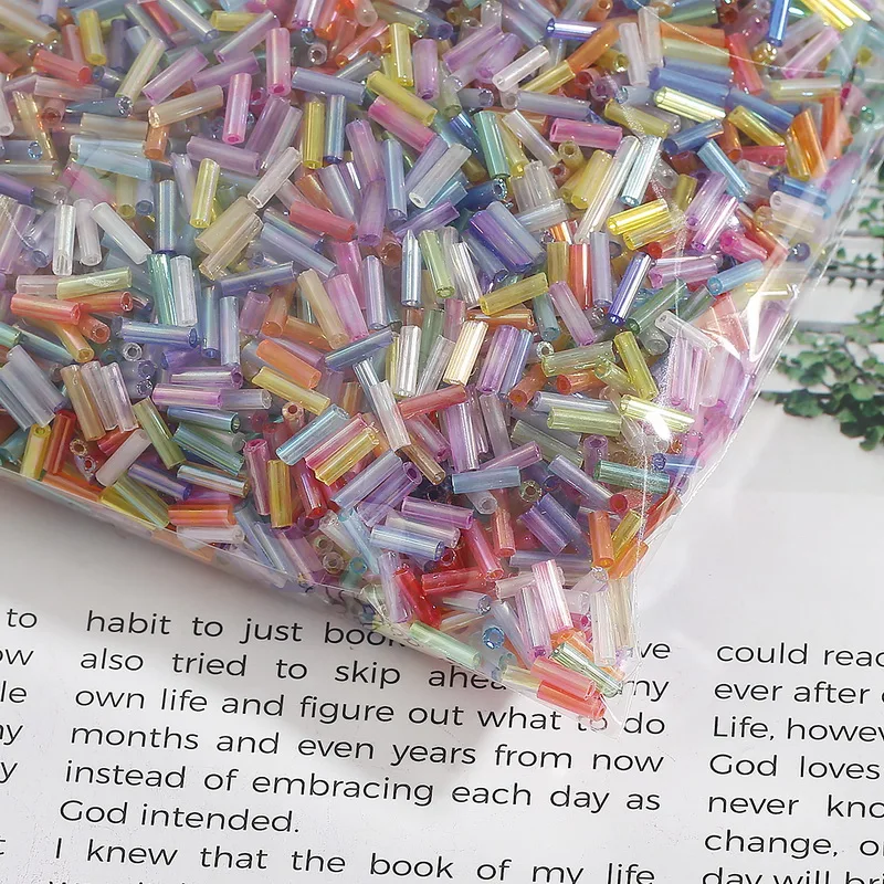 Бусины из австрийского хрусталя с длинной трубкой бусины подкладкой чешского