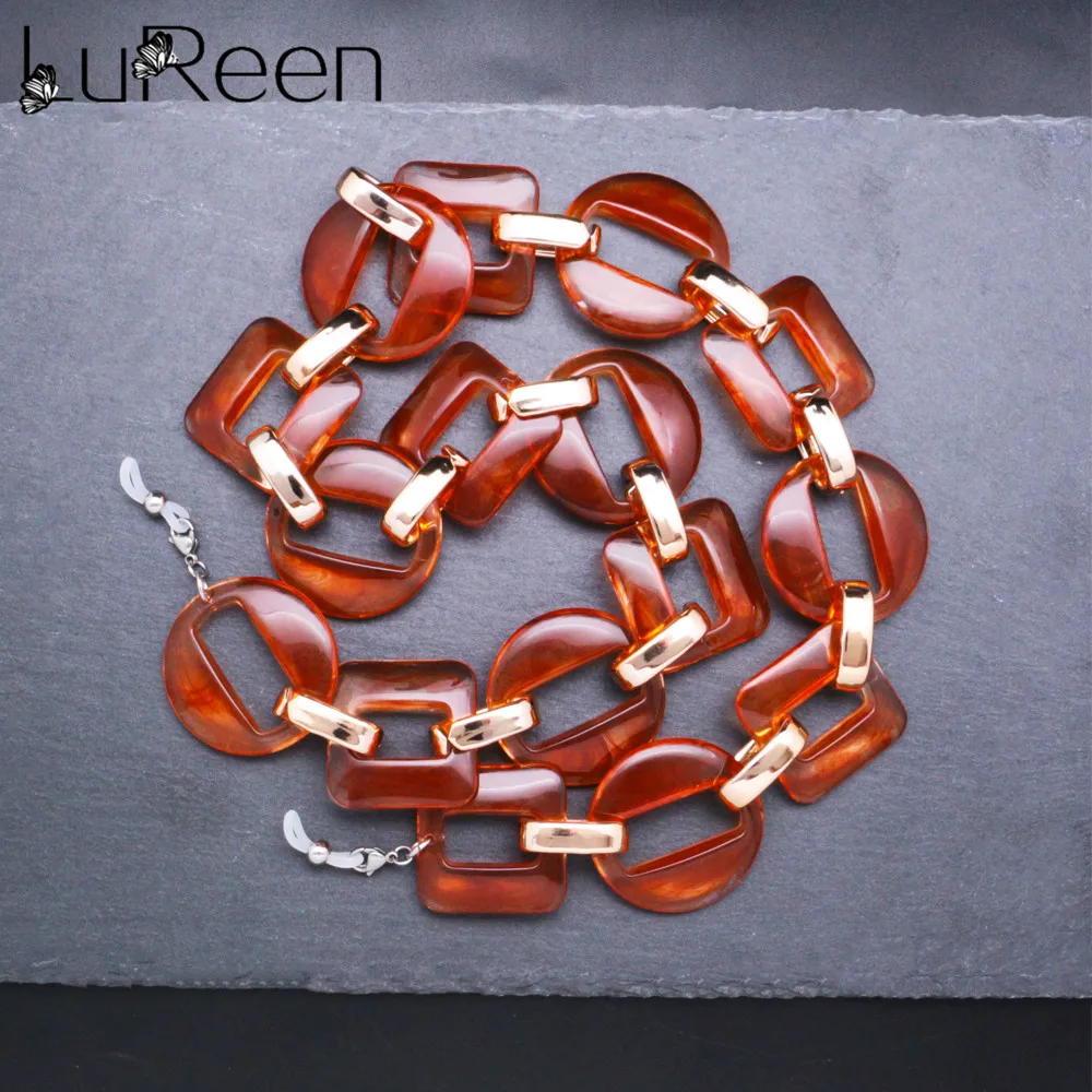 LuReen простое геометрическое ожерелье из бисера очки для чтения простой держатель Lanyards аксессуары для очков