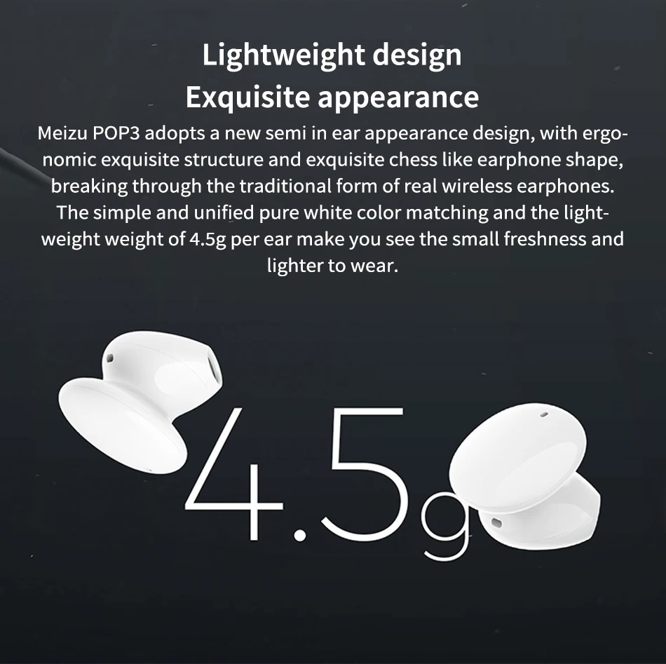 Meizu POP 3 TWS Wireless Earphone Bluetooth 5.2 ENC Earbuds 24 Hours Battery life Headphones IPX5 For 18 Pro 18X | Электроника