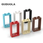 Guduola окно 1x2x3 без порога (60593) рамыокнастены и двери MOC строительные блоки игрушки детали 10 шт.лот