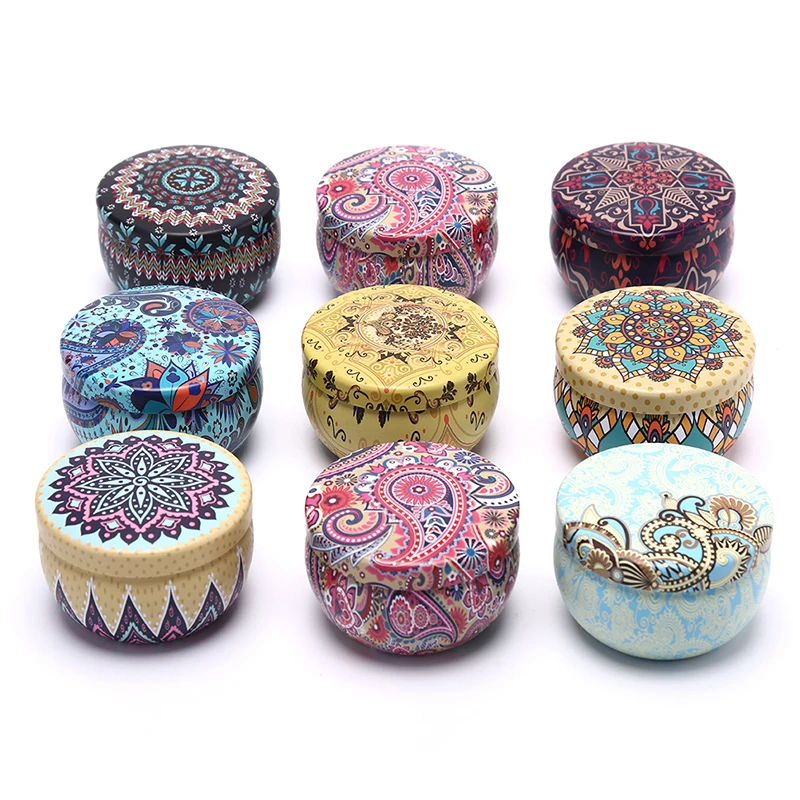 1PC Hot Sales Retro Floral Tin Can Lovely Mini Gift Jewelry Tin Box Cookie Candy Tea Storage Box Candy Gift Case Cheap Wholesale