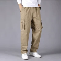 outdoor hiking mens cargo pants sports elasticity fat pants men military joggers style cotton trousers tactical classic hip hop