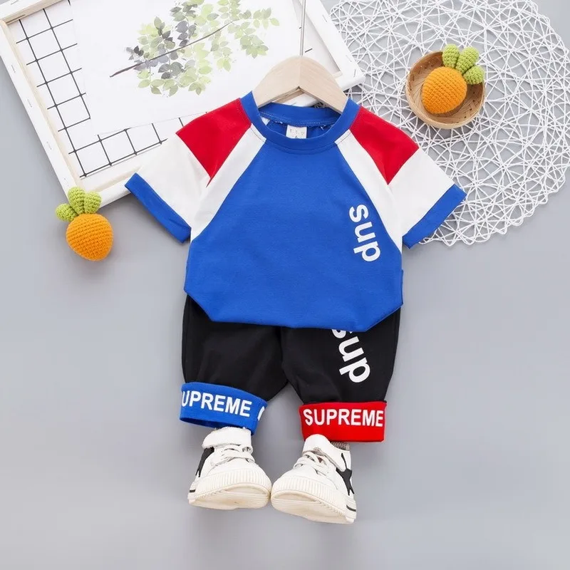 

New Summer Baby Clothes Suit Children Fashion Boys Girls Cartoon T Shirt Shorts Toddler Casual Clothing Kids Tracksuits clothes