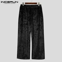 stylish handsome style men wide leg pantalons loose hot sale fashion leisure pants solid comfortable incerun trousers s 5xl 2022