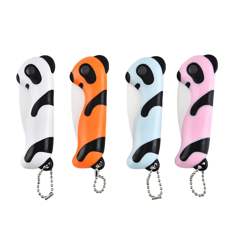 4 цвета Новое поступление милые Мультяшные панды Мини Керамические ножи