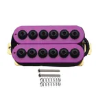 Набор регулируемых металлических двойных катушек для электрогитары Humbucker Punk фиолетового цвета