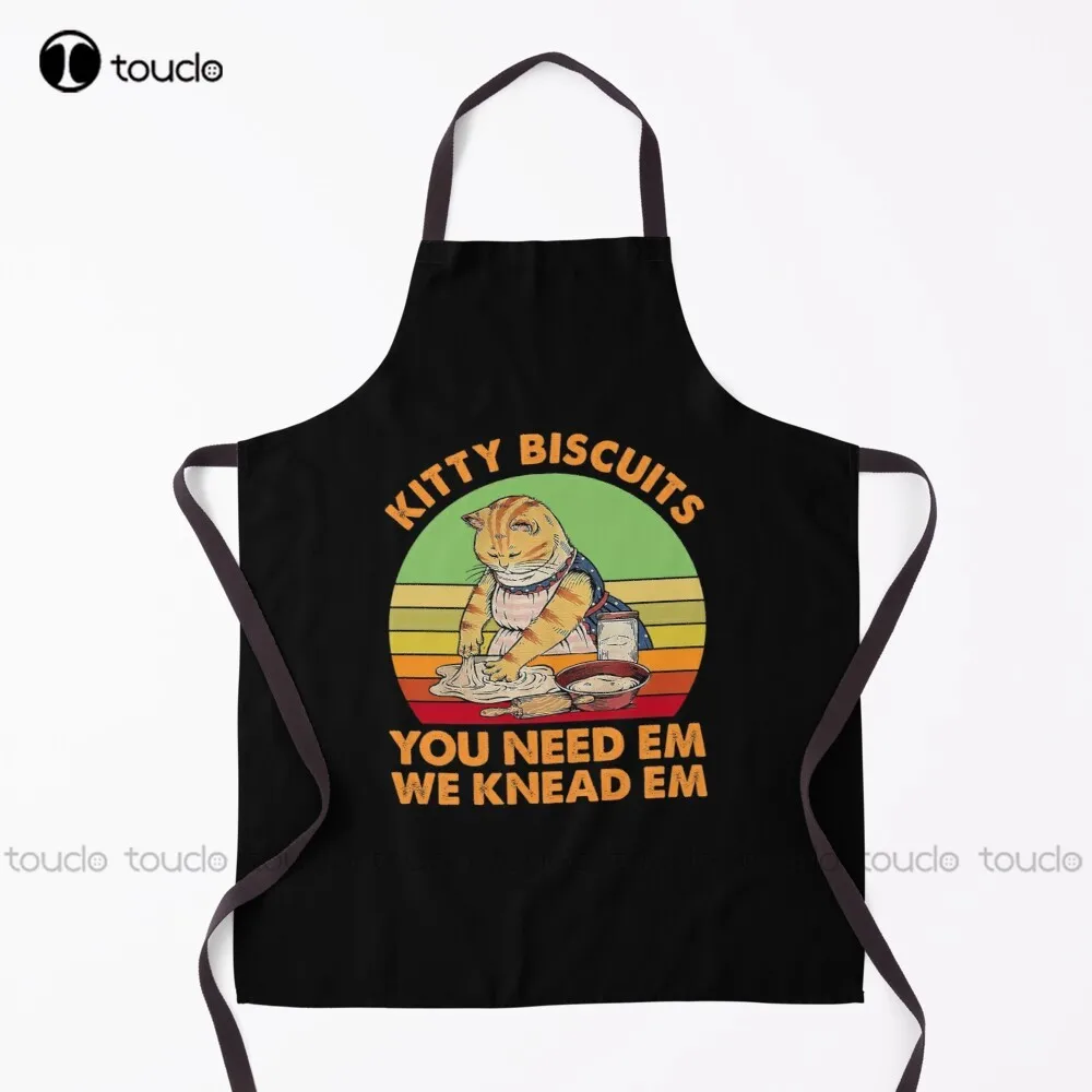 

Kitty Biscuits You Need Em We Knead Em Kitty Cooking Apron Disposable Aprons Personalized Custom Cooking Aprons New