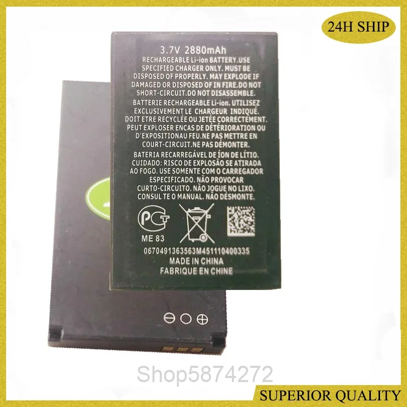 

3.7V 2880mAh LAND RCVER A8S Battery Dimension:52mmX26mmX6mm ME 83