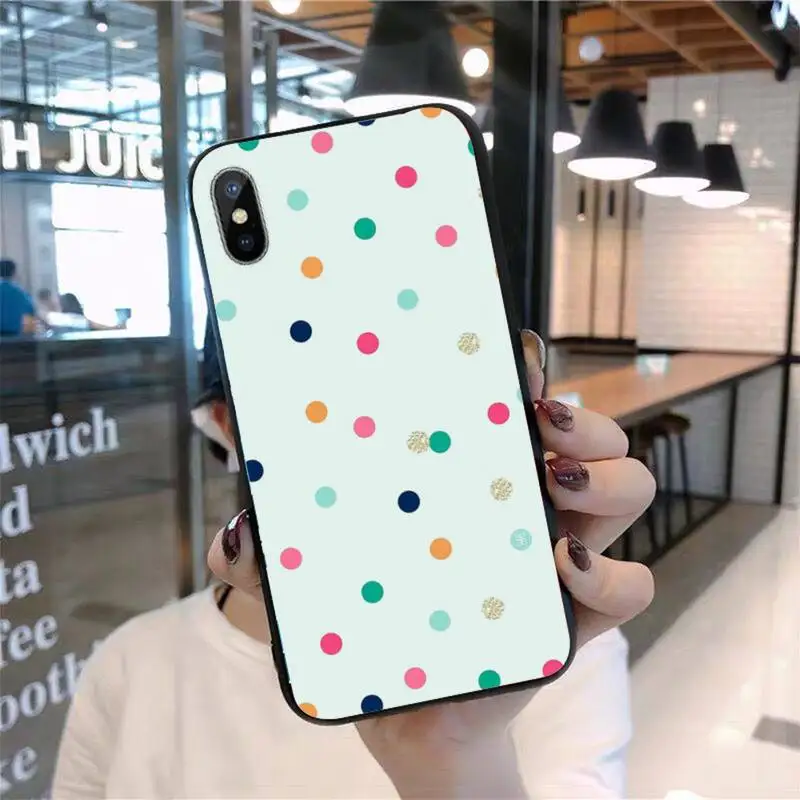 

Polka Dot Phone Case for iPhone 11 12 pro XS MAX 8 7 6 6S Plus X 5S SE 2020 mini