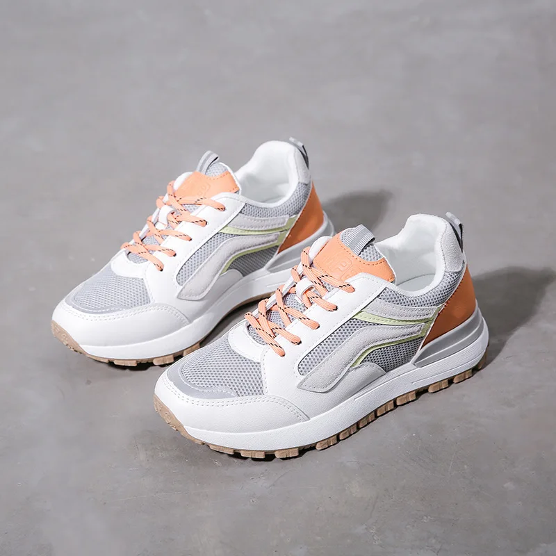 

LLOGAI Sports shoes women spring 2021 new flat casual women sneakers shoes running shoes comfortable breathable old shoes women