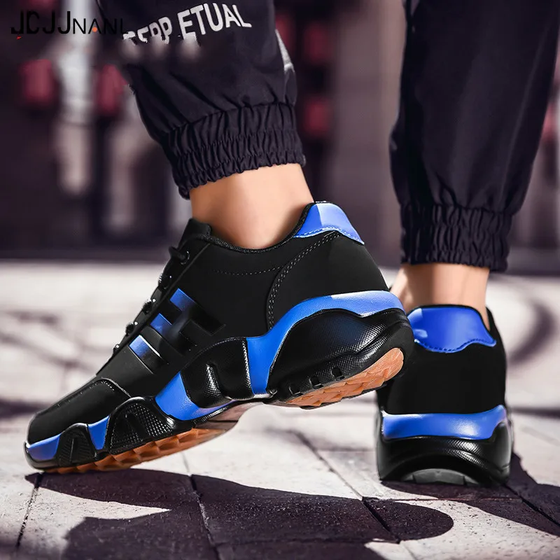 2019 осень зима новые модные теплые кожаные мужские кроссовки уличная прогулочная