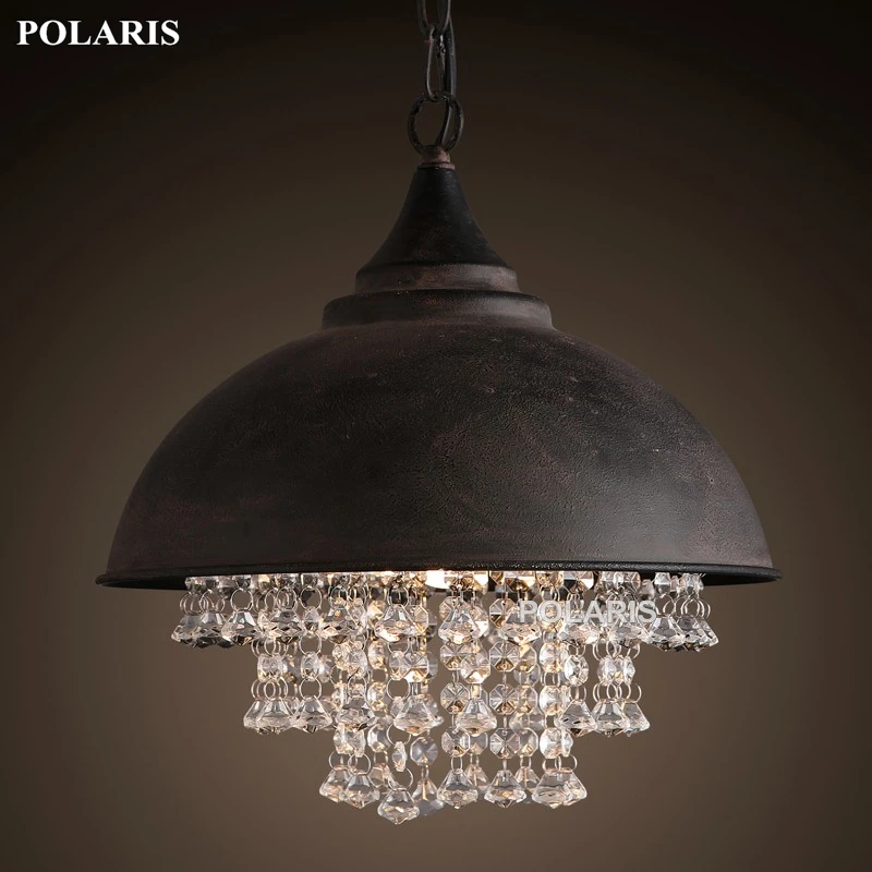 Винтажная люстра лофта современные хрустальные подвесные светильники с