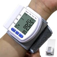 automatic digital wrist blood pressure monitor bp tonometer tansiyon aleti tensiometro wrist medical sphygmomanometer pulsometer