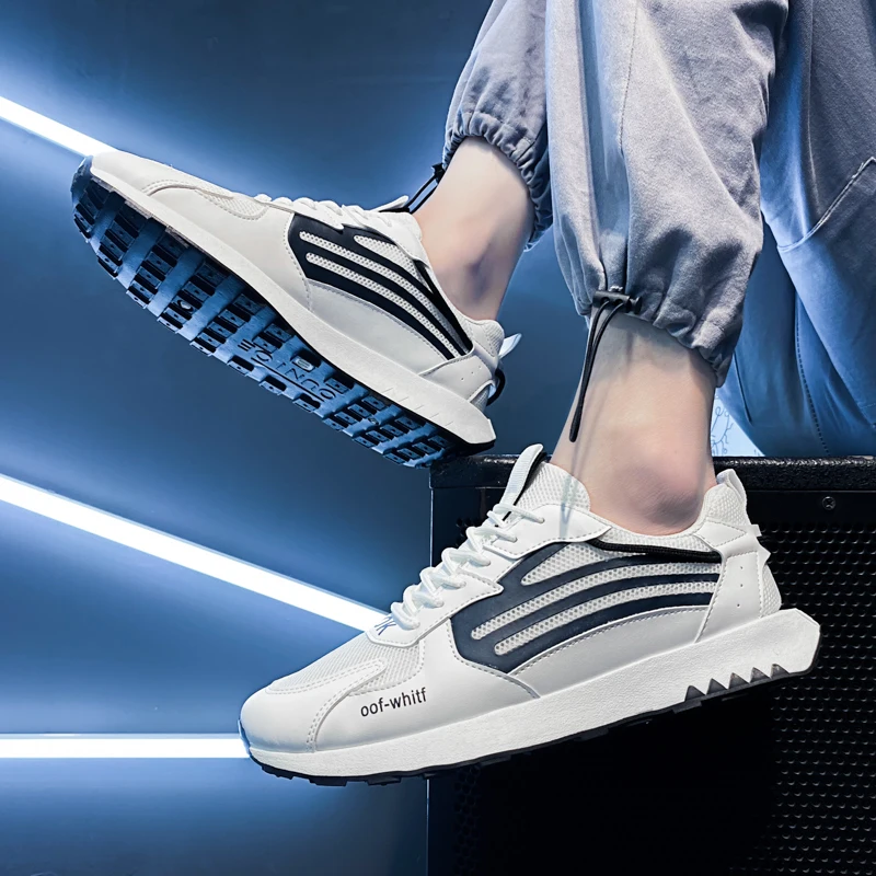 

Best Selling Mesh Golf Shoes for Mens Anti Slip Golf Breathable Shoe Spikes Hard-Wearing Thick Bottom Golf Trainers for Men