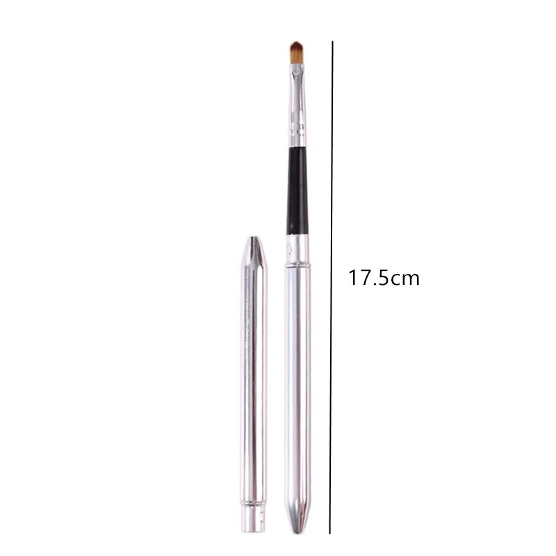 1 шт складной цвета: золотистый серебристый черный губ Макияж Кисть