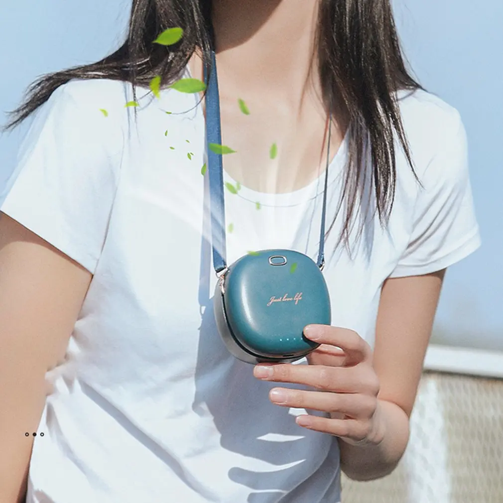 

1PC Portable Fan Mini Foldable Outdoor Travel Neck Fan With Spiral Four Leaves Three Gears Wind Adjustable Desktop Ventilado