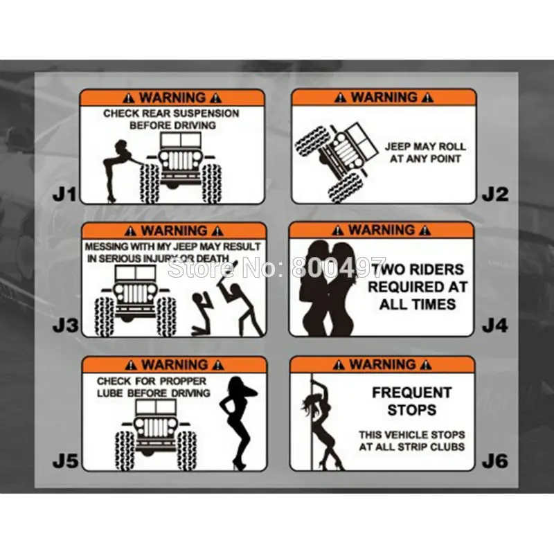 Новейшие забавные Предупреждение ющие наклейки на весь кузов автомобиля для