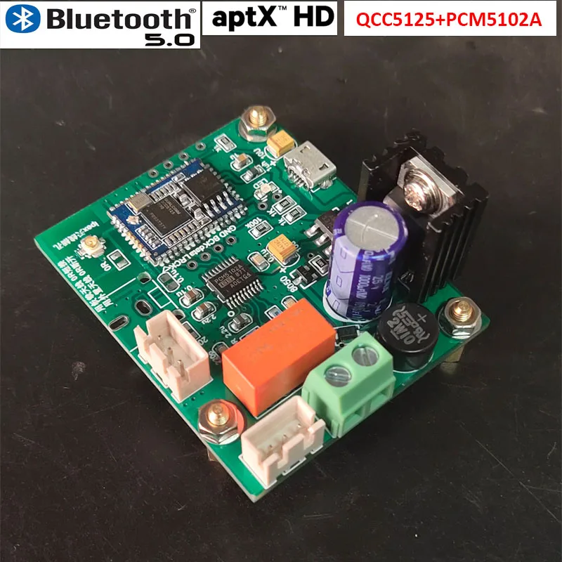 Kaisaya QCC5125 Bluetooth 5 1 аудио приемный модуль PCM5102A декодирующий DAC плата LDAC APTX |
