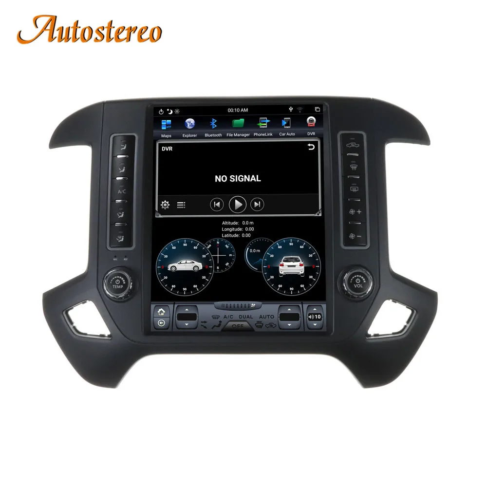 Вертикальный Android9 Автомобильный GPS навигатор для Chevrolet Silverado 1500 1500HD 2500 2500HD 3500 Tesla