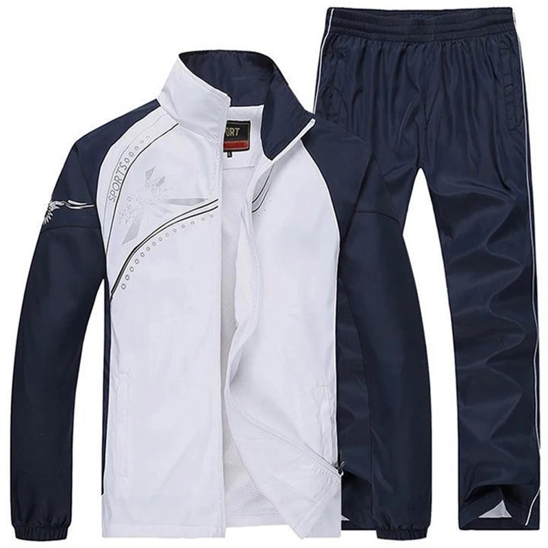 Мужская спортивная одежда повседневный тренировочный костюм комплект из двух