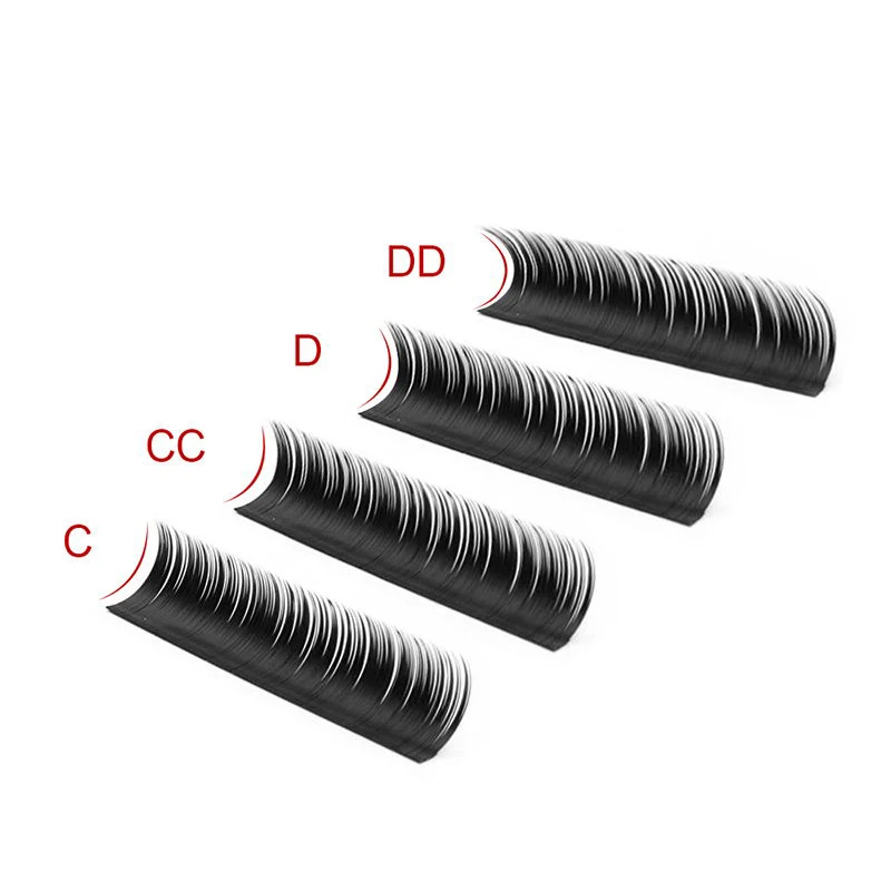 20 накладных ресниц заводская цена 12 линий отдельные Классические мягкие