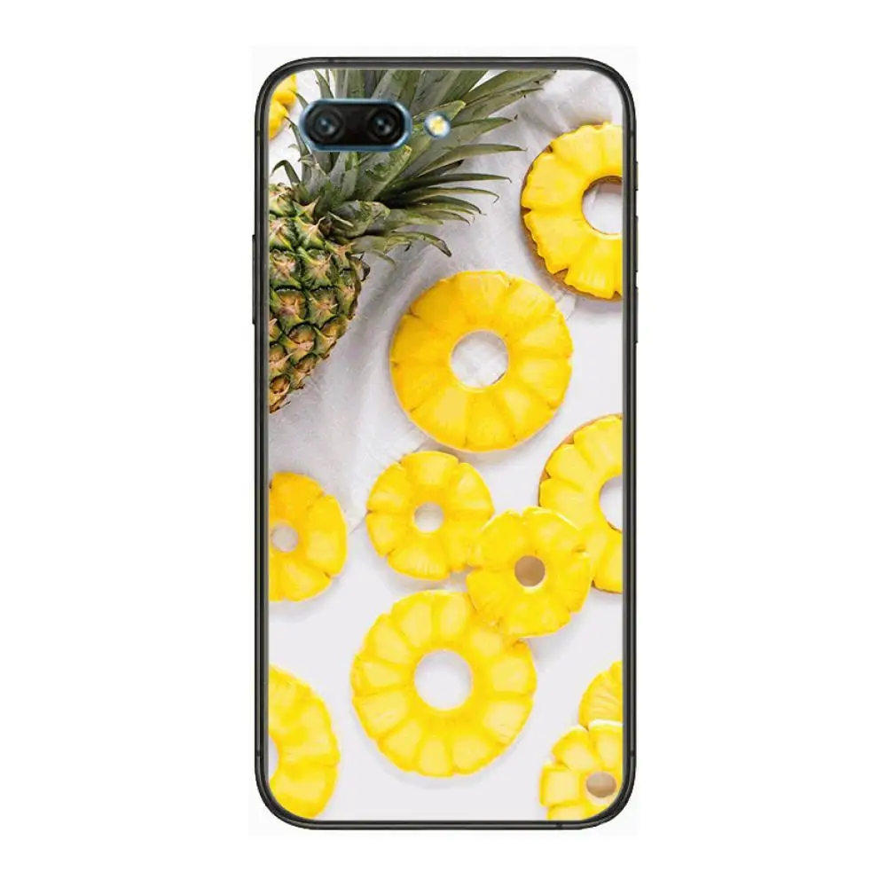 

Fruit pineapple Case clear Phone Case For Huawei Honor 10 9 8 7 N Pro Lite A C RU Black Etui Coque Hoesjes comic fashion