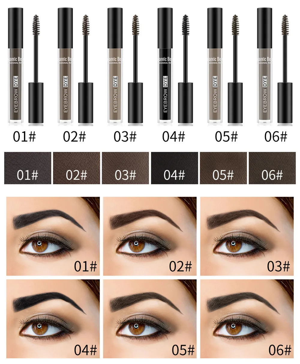 Гелевый крем для бровей Водостойкий карандаш тени макияжа глаз ручка стойкая