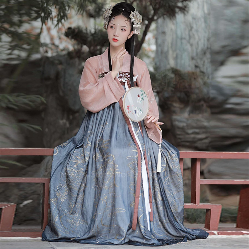 Hanfu платье для женщин Древний китайский костюм фея косплей элегантный династии