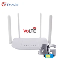 tianjie 4g wifi hotspot 300mbps rj45 rj11 volte wan lan imei modify broadband lte vpn nat modem wireless sim card router