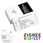 Умный RGB + CCT переключатель Gledopto Zigbee 3,0 2ID1ID, мини Светодиодная лента, дистанционный регулятор яркости, умный дом, работа с Alexa Homekit