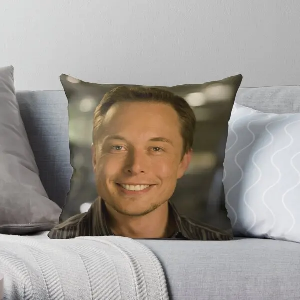 

Elon Musk Soft ative Throw Pillow Cover Print Pillow Case Wedding Bed Pillows NOT Included