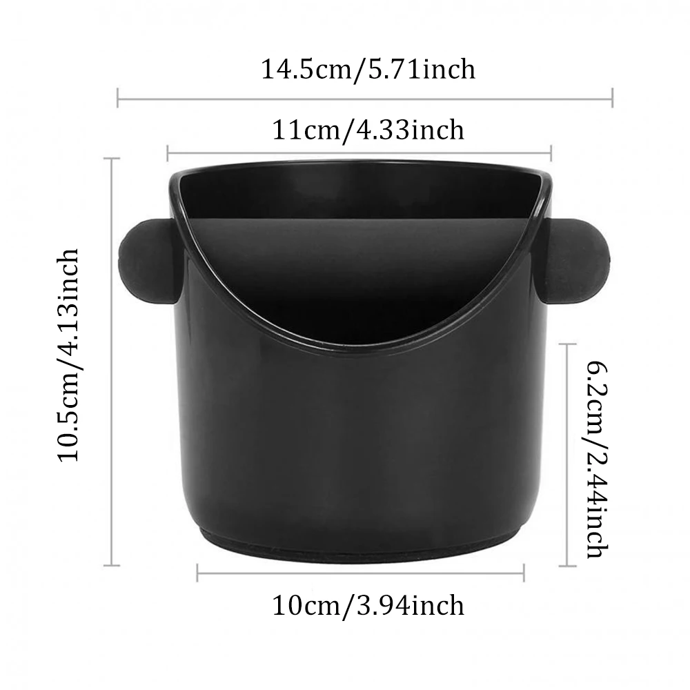 

Household Coffee Grind Knock Box Espresso Grounds Container Anti Slip Coffee Grind Dump Bin Coffee Tools Cafe Accessories