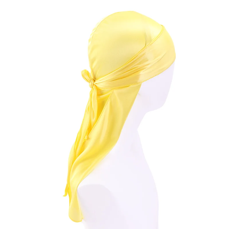 Мужские толстые шелковистые банданы тюрбан шляпы парики Doo мужские атласные