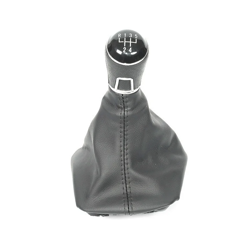 

Рычаг переключения передач с защитой от пыли, рычаг переключения передач с кожаным чехлом, 5/6 скорости, подходит для Skoda A7 A5