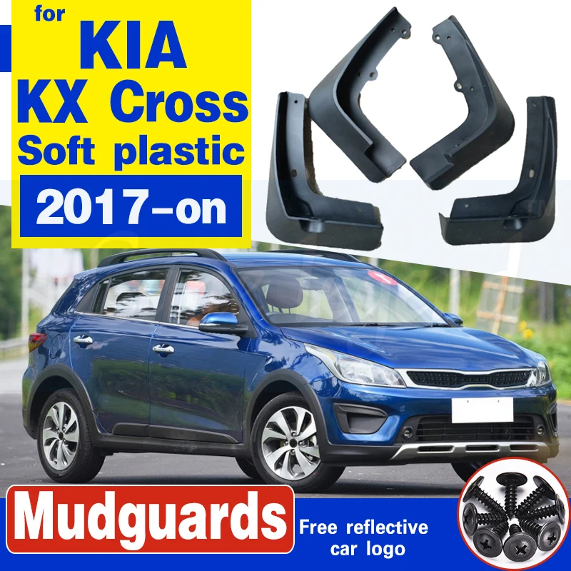 

Car Mudflaps For KIA Rio X-Line KX Cross 2017-on Mud Flaps Splash Guards Mudguards Mud Flap Front Rear Fender Protector